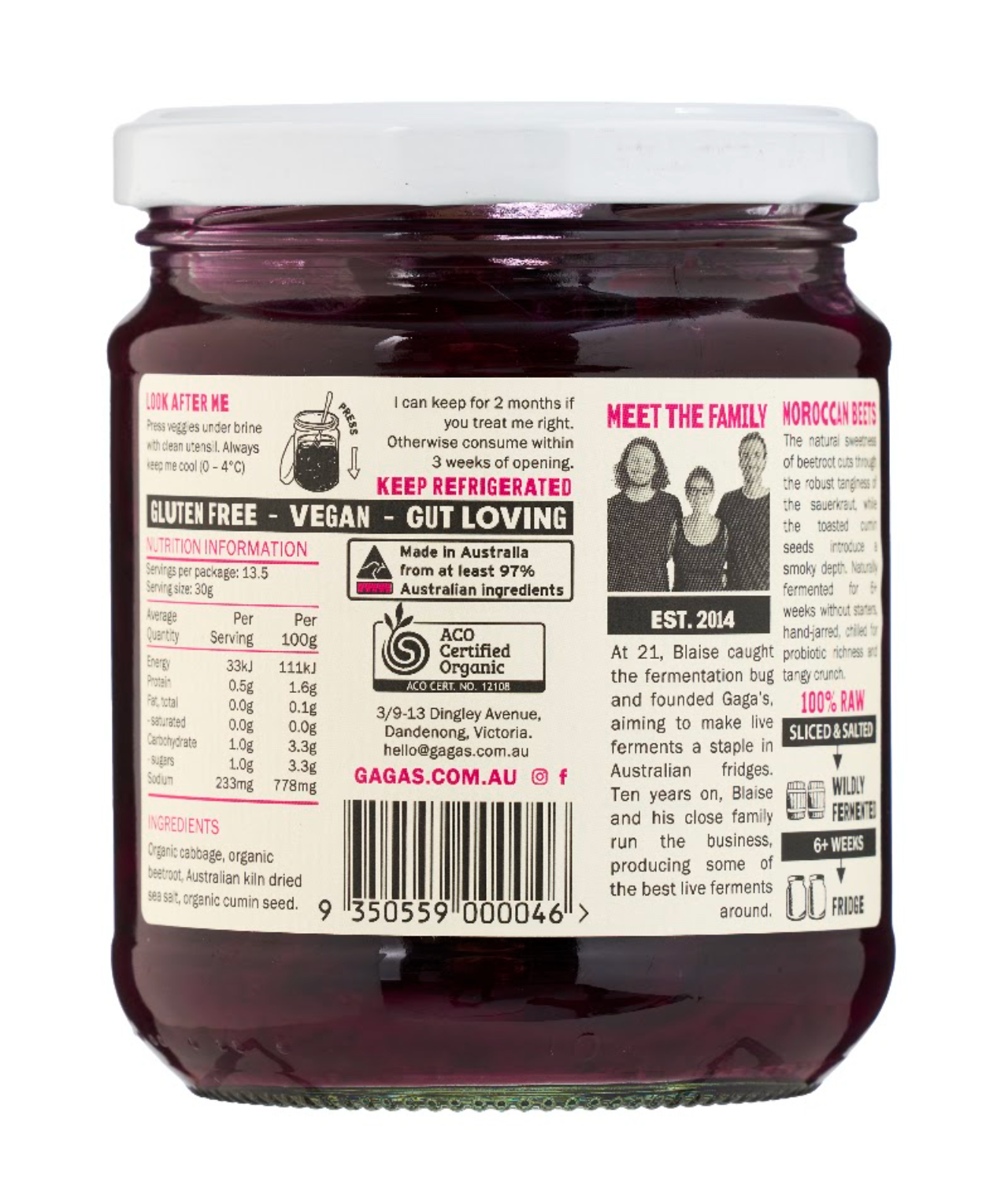 Powerkraut Moroccan Sauerkraut | Box of 6