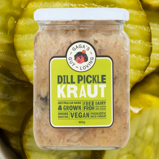 Gaga's Dill Pickle Living Sauerkraut | Box of 6