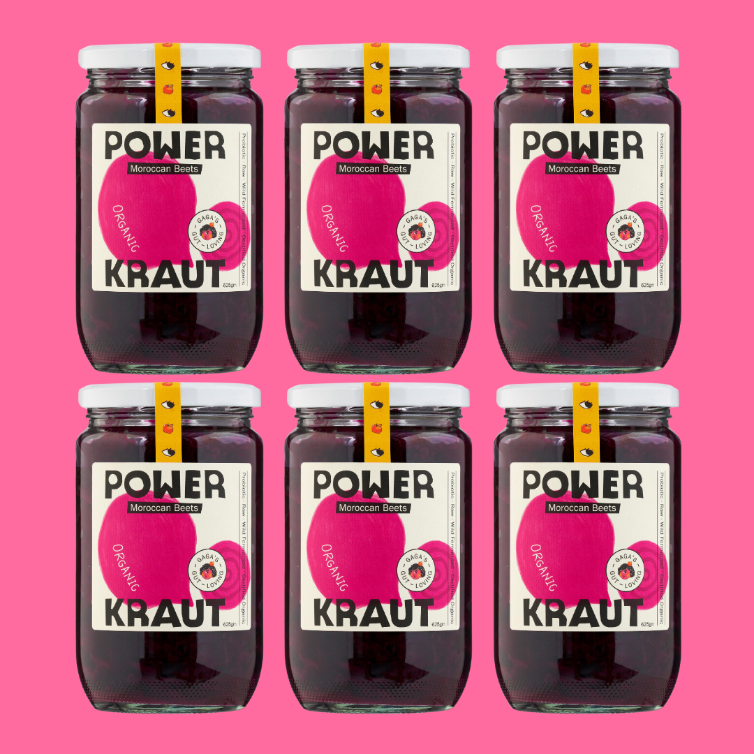 Powerkraut Moroccan Sauerkraut Large 625g Jars | Box of 6