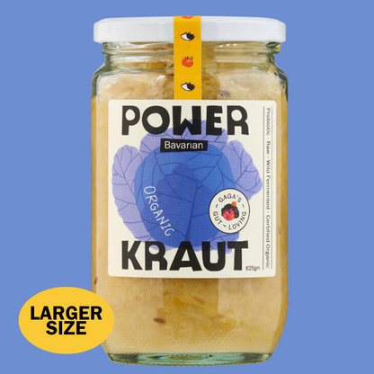 Powerkraut Bavarian Sauerkraut Large 625g Jars | Box of 6