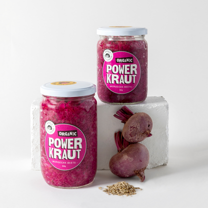 Powerkraut Moroccan Sauerkraut Large 625g Jars | Box of 6