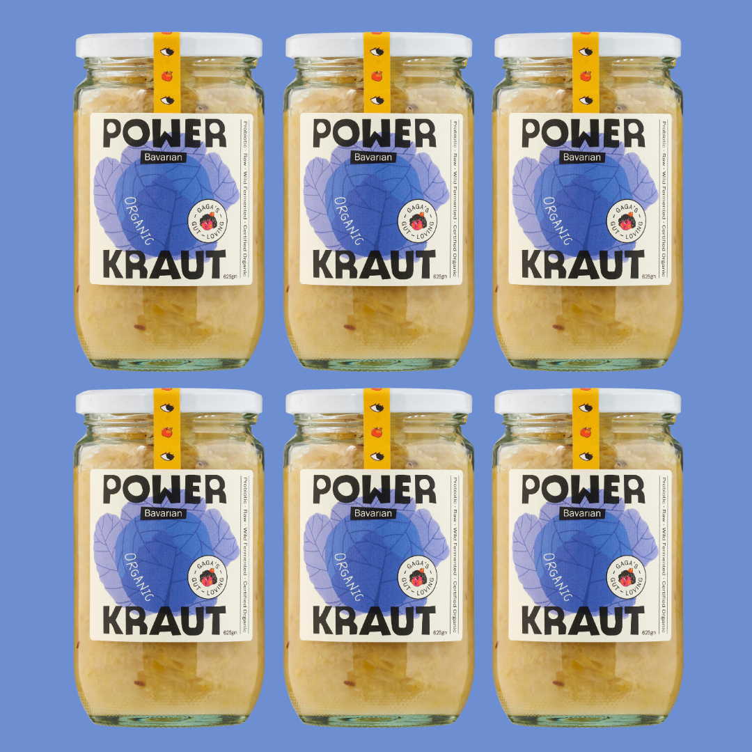 Powerkraut Bavarian Sauerkraut Large 625g Jars | Box of 6
