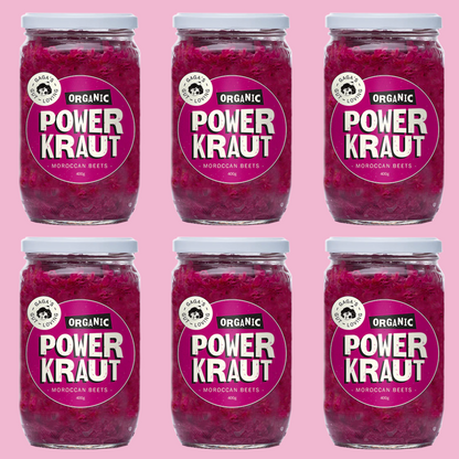 Powerkraut Moroccan Sauerkraut Large 625g Jars | Box of 6