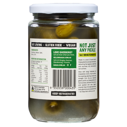 Gaga's Gherkins Salt Brine Fermented
