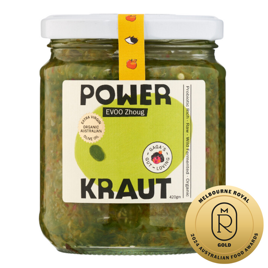 Gaga's EVOO Zhoug Powerkraut | Box of 6