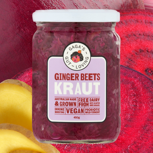 Gaga's Ginger Beets Living Kraut | Box of 6