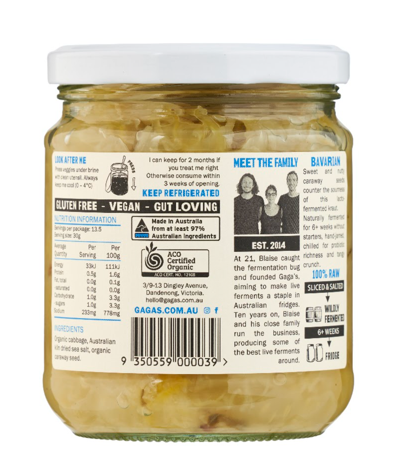 Powerkraut Bavarian Sauerkraut | Box of 6