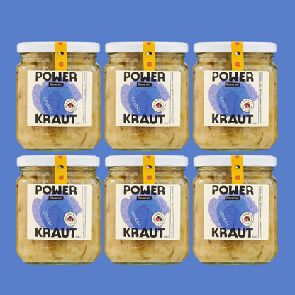Powerkraut Bavarian Sauerkraut | Box of 6